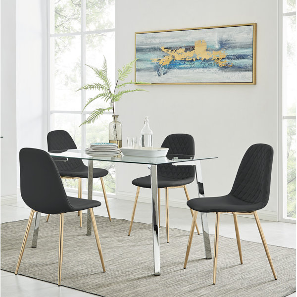 Chowchilla Black Dining Table And Chairs Wayfair.co.uk